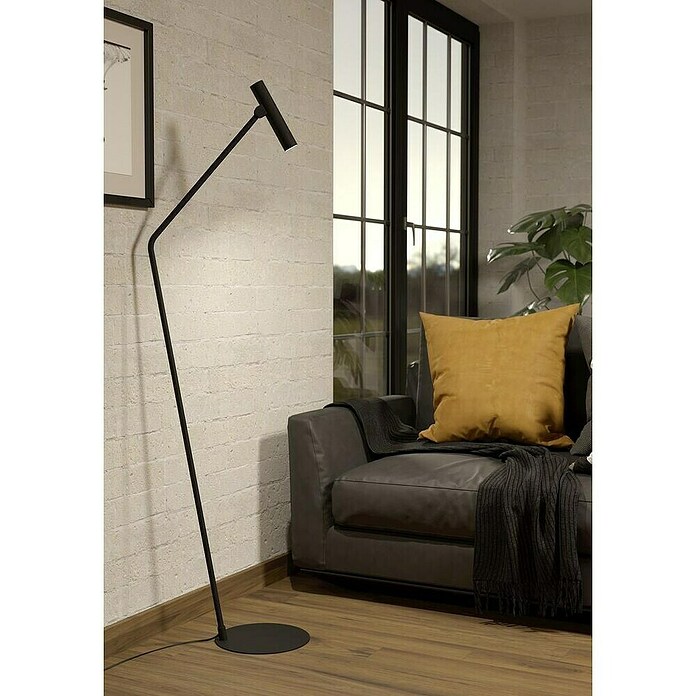 Lámpara de pie LED Almudaina (5 W, Altura: 16,7 cm, Negro, Blanco cálido) | BAUHAUS