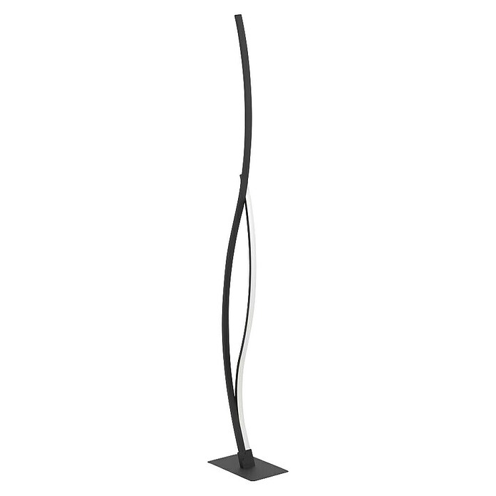 Eglo Grisolia Lámpara de pie LED (20 W, Altura: 129 cm, Negro/Blanco, Blanco neutro) | BAUHAUS