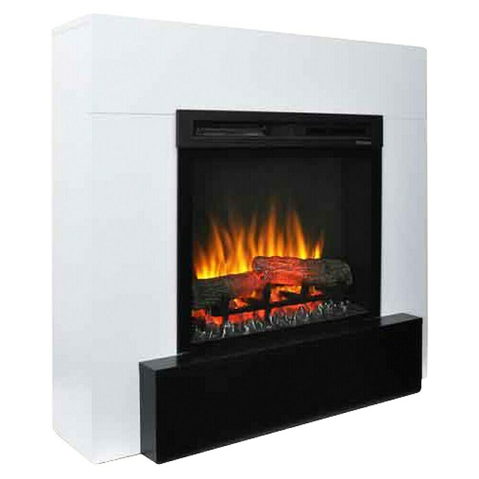 Dimplex Chimenea eléctrica Lucid (1.400 W, Blanco y negro, L x An x Al: 29 x 94,5 x 90,1 cm) | BAUHAUS