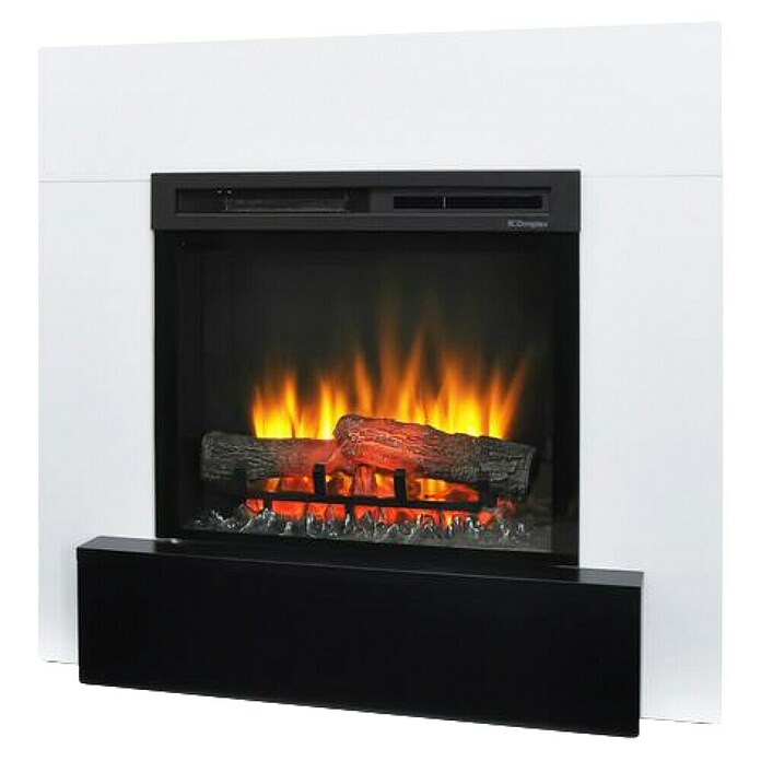 Dimplex Chimenea eléctrica Lucid (1.400 W, Blanco y negro, L x An x Al: 29 x 94,5 x 90,1 cm) | BAUHAUS