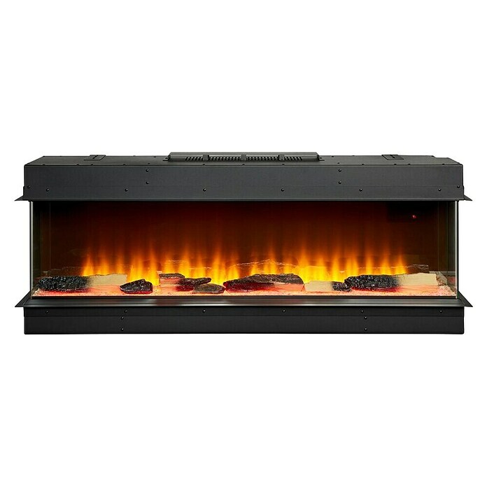 Focalpoint Chimenea eléctrica Eccentra 1250 (1.250 W, Negro, L x An x Al: 22,3 x 130,8 x 50,4 cm) | BAUHAUS