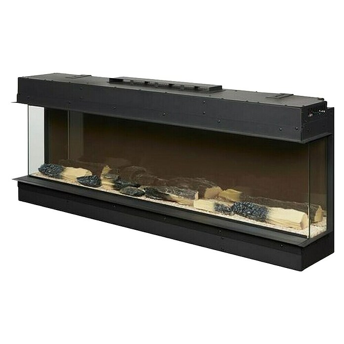 Focalpoint Chimenea eléctrica Eccentra 1250 (1.250 W, Negro, L x An x Al: 22,3 x 130,8 x 50,4 cm) | BAUHAUS