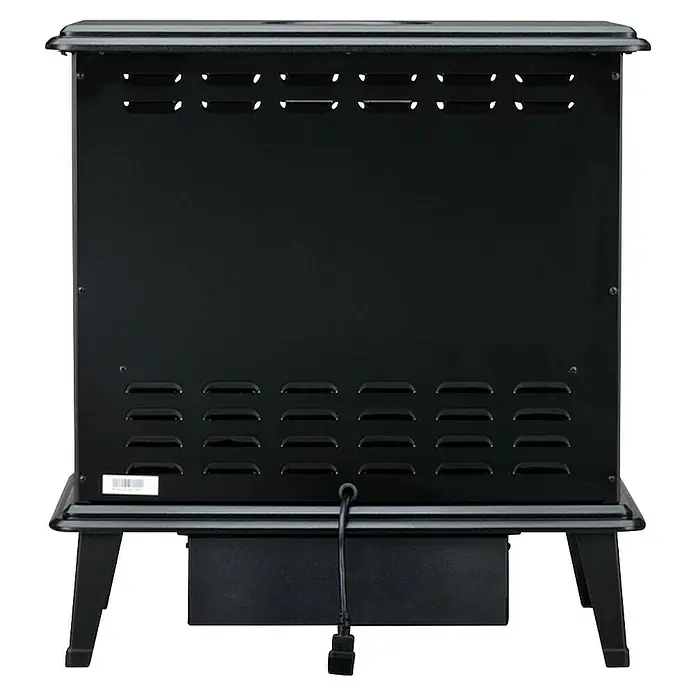 Dimplex Chimenea eléctrica Stockbridge - Negro, 1.000 W - 2.000 W, L x An x Al: 39 x 62 x 66 cm - Estufa de cocina negra con ranuras de ventilación. Diseño robusto para cocinar y calentar en la cocina de forma eficiente.