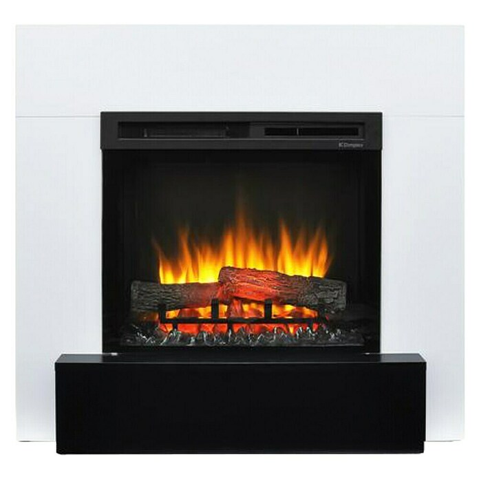 Dimplex Chimenea eléctrica Lucid (1.400 W, Blanco y negro, L x An x Al: 29 x 94,5 x 90,1 cm) | BAUHAUS