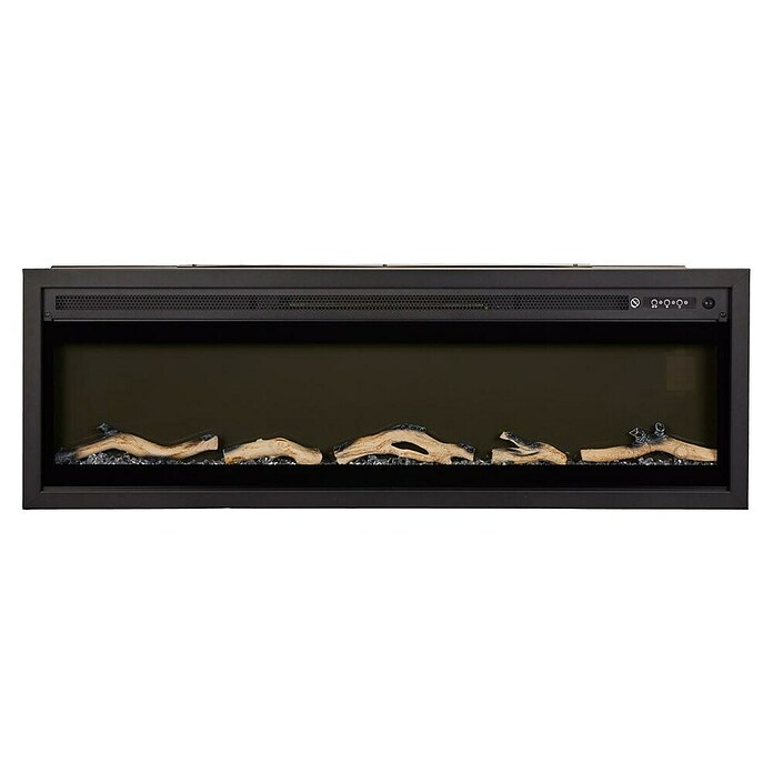 Focalpoint Chimenea eléctrica Sasanoa 50 (1.500 W, Negro, L x An x Al: 16,1 x 126,2 x 41,9 cm) | BAUHAUS