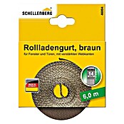Schellenberg Rollladengurt (Braun, Länge: 6 m, Gurtbreite: 14 mm)