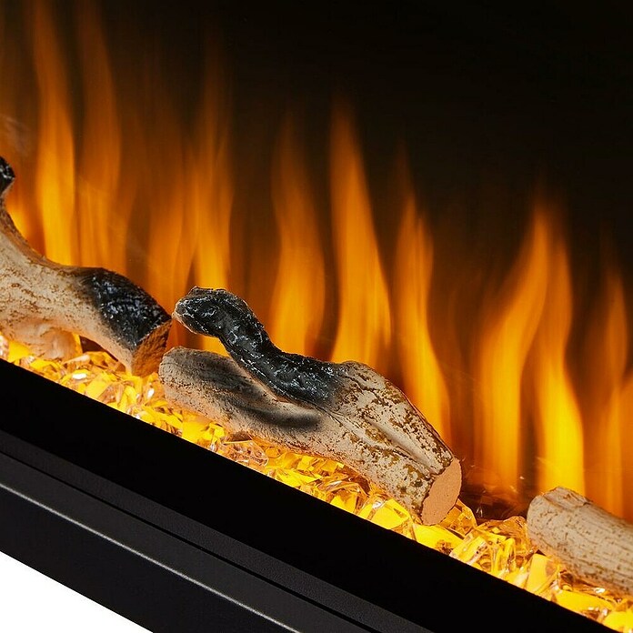 Focalpoint Chimenea eléctrica Sasanoa 50 (1.500 W, Negro, L x An x Al: 16,1 x 126,2 x 41,9 cm) | BAUHAUS