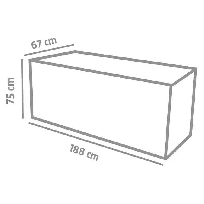 EHL Creaform Pflanzkübel - 188 x 67 x 75 cm, Steingrau, Rechteckig, Beton - Rechteckige Artikelmaße: Länge 188 cm, Höhe 75 cm, Tiefe 67 cm.
