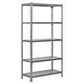 Simonrack Simonclick Estantería metálica (Al x An x Pr: 180 x 90 x 50 cm, Capacidad de carga por balda: 180 kg, Número de baldas: 5 ud., Inserción, Gris/Galvanizado) | BAUHAUS