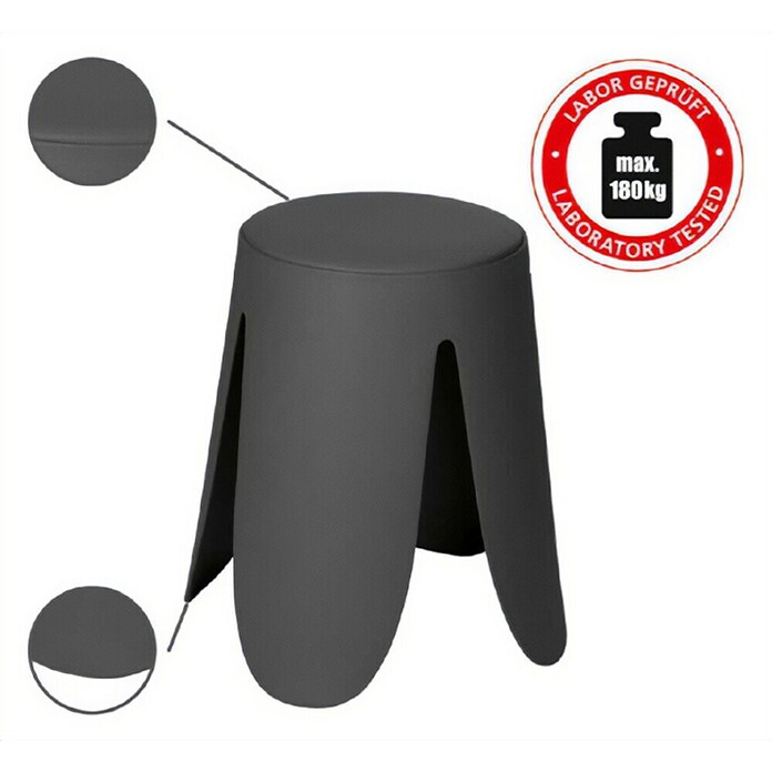 Wenko Kopalniška pručka  (Ø x V: 44,5 x 46 cm) | 3746 - Badhelfer | DADD - Accessoires | DAD - Badausstattung | DA - Badausstattung/Bäderwelt | D - Sanitär | BAUHAUS