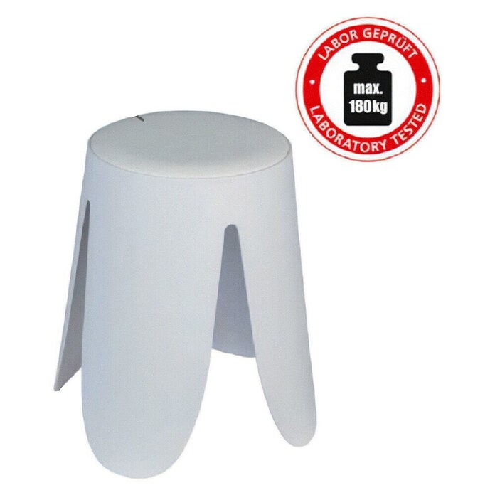 Wenko Kopalniška pručka  (Ø x V: 44,5 x 46 cm, Bela) | 3746 - Badhelfer | DADD - Accessoires | DAD - Badausstattung | DA - Badausstattung/Bäderwelt | D - Sanitär | BAUHAUS