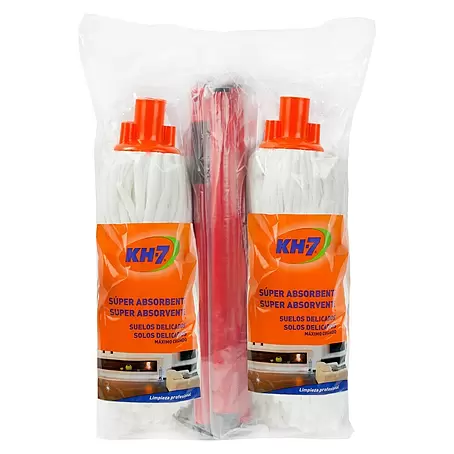 KH7  Set de limpieza 2 fregonas + mango