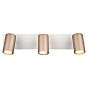 Trio Lighting Marley Regleta 3 luces (35 W, L x An x Al: 9 x 48 x 15 cm, Gris, Marrón, GU10) | BAUHAUS