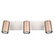 Trio Lighting Marley Regleta 3 luces (35 W, L x An x Al: 9 x 48 x 15 cm, Gris, Marrón, GU10) | BAUHAUS