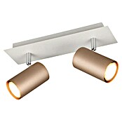Trio Lighting Marley Regleta 2 luces (35 W, L x An x Al: 9 x 30 x 15 cm, Gris, Marrón, GU10) | BAUHAUS
