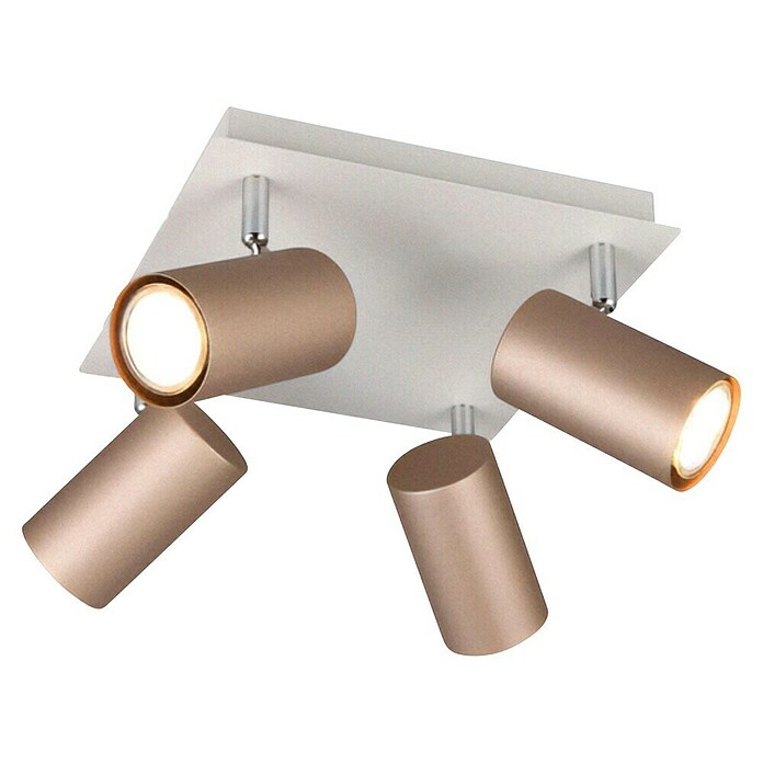 Trio Lighting Marley Regleta 4 luces (35 W, Gris, GU10) | BAUHAUS