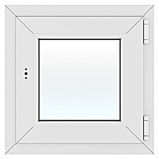Solid Elements Kunststofffenster New Basic (50 x 50 cm, Verglasung: 3-fach, DIN Anschlag: Rechts, Weiß)