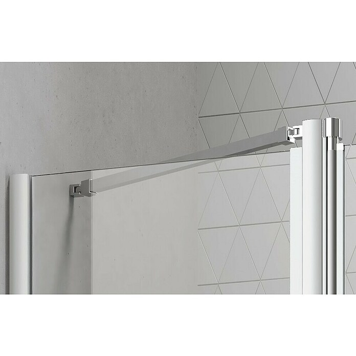 Camargue Vario Nischendusche S3+S17 (110 x 195 cm, Stärke: 6 mm, Silber)
