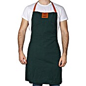 Delantal de cocina para adulto (Tela, Negro/Marrón, Verde/Marrón, Gris/Marrón) | BAUHAUS