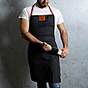 Delantal de cocina para adulto (Tela, Negro/Marrón, Verde/Marrón, Gris/Marrón) | BAUHAUS