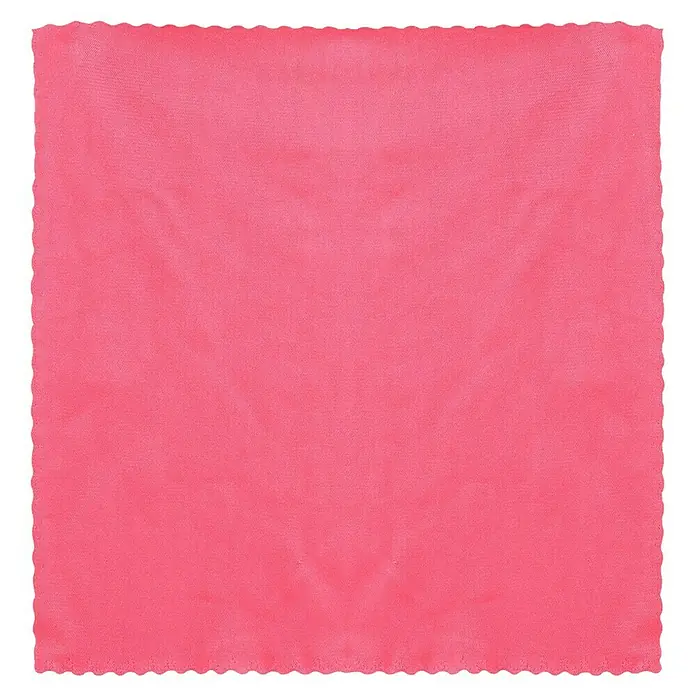 Bayeta de microfibra - 2 ud., Microfibra, 30 x 30 cm - Paño de microfibra rosa con borde festoneado, ideal para limpiar superficies delicadas. Perfecto para pulir pantallas y gafas.