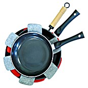 Protector de fieltro para sartenes (Diámetro: 38 cm, Gris/Rojo/Negro) | BAUHAUS