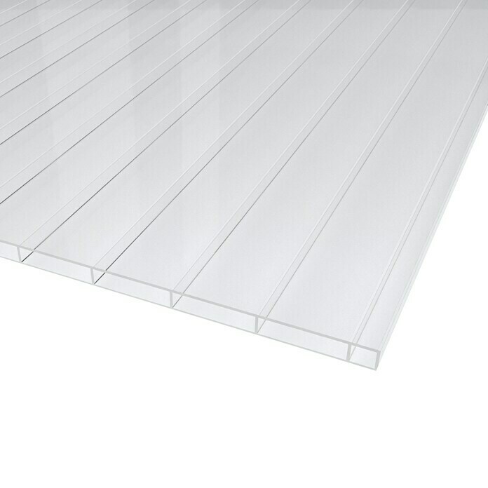 Plexiglas®-Stegplatte Resist AAA (200 cm x 98 cm x 16 mm, Acrylglas (PMMA), Transparent)