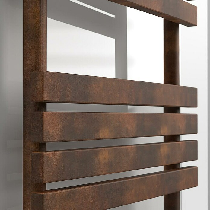 Rointe Radiador toallero eléctrico Detroit (An x Al: 50 x 116,8 cm, 450 W, Oxido) | BAUHAUS