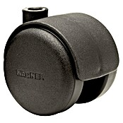 Stabilit Rueda doble (Diámetro ruedas: 50 mm, Capacidad de carga: 30 kg, Casquillo liso, Con agujero pasante, Diámetro agujero posterior: 8 mm)