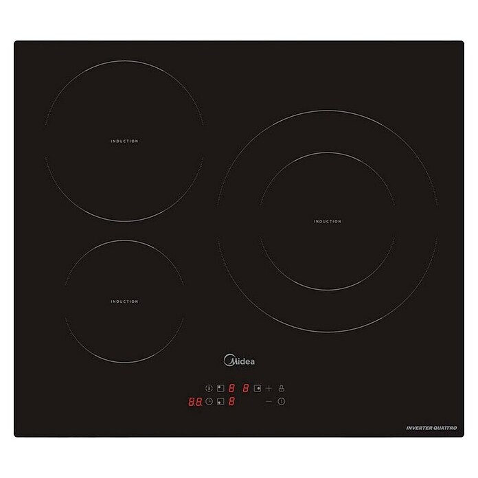 Midea Placa de inducción MIH720T239K0 (Número de fogones de inducción: 3 ud., Vidrio) | BAUHAUS