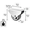 Wagner System Möbel-Bockrolle Soft (Durchmesser Rollen: 30 mm, Traglast: 20 kg, 20 Stk.) | BAUHAUS