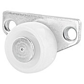Wagner System Möbel-Lenkrolle Bettkastenrolle (Traglast: 20 kg, Gleitlager, Mit Platte, Farbe Rad: Weiß, Durchmesser Rolle: 30 mm) | BAUHAUS