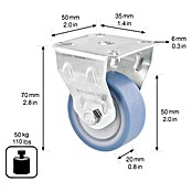Wagner System Apparate-Bockrolle Ultrasoft Deluxe (Traglast: 50 kg, Kugellager, Durchmesser Rolle: 50 mm) | BAUHAUS