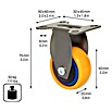 Wagner System Transportgeräte-Bockrolle (Durchmesser Rolle: 50 mm, Traglast: 50 kg, Kugellager) | BAUHAUS
