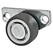 Wagner System Möbel-Lenkrolle Bettkastenrolle (Traglast: 40 kg, Gleitlager, Mit Platte, Farbe Rad: Grau, Durchmesser Rolle: 30 mm) | BAUHAUS