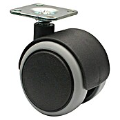 Wagner System Möbel-Lenkrolle Soft (Traglast: 30 kg, Mit Platte und Feststeller) | BAUHAUS