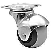 Wagner System Möbel-Lenkrolle für Bettkästen-,Schubladen (Traglast: 30 kg, Gleitlager, Mit Platte, Farbe Rad: Grau, Durchmesser Rolle: 38 mm) | BAUHAUS