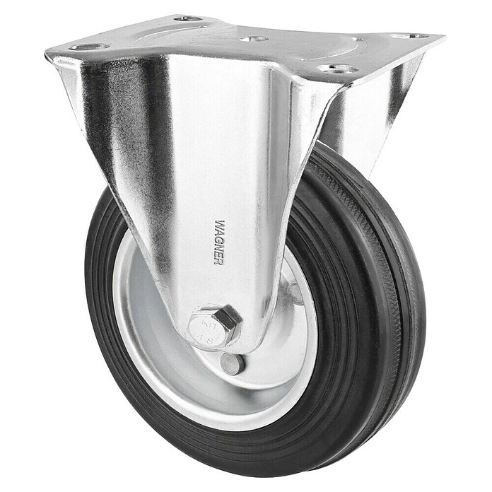 Wagner System Transportgeräte-Bockrolle (Traglast: 70 kg, Rollenlager, Durchmesser Rolle: 100 mm, Vollgummi) | BAUHAUS