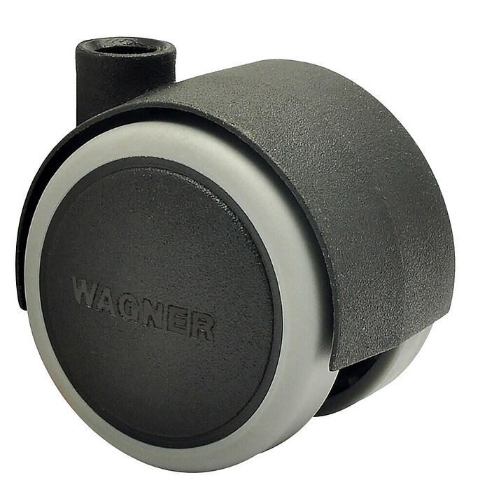 Wagner System Doppelrolle Doppelrolle (Traglast: 35 kg, Mit Rückenloch, Farbe Rad: Grau, Durchmesser Rolle: 40 mm, Weiche Lauffläche) | BAUHAUS