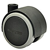 Wagner System Doppelrolle Doppelrolle (Traglast: 35 kg, Mit Rückenloch, Farbe Rad: Grau, Durchmesser Rolle: 40 mm, Weiche Lauffläche) | BAUHAUS