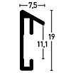 Nielsen Bilderrahmen Pixel (Mattsilber, 50 x 70 cm, Aluminium)