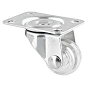 Wagner System Möbel-Lenkrolle (Traglast: 15 kg, Gleitlager, Mit Platte, Farbe Rad: Transparent, Durchmesser Rolle: 25 mm) | BAUHAUS