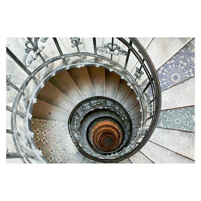 Impresión artística Escalier rosace (Escaleras circulares, 65 x 45 cm)
