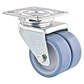 Wagner System Apparate-Lenkrolle Ultrasoft ECO (Traglast: 70 kg, Gleitlager, Mit Platte, Durchmesser Rolle: 50 mm) | BAUHAUS