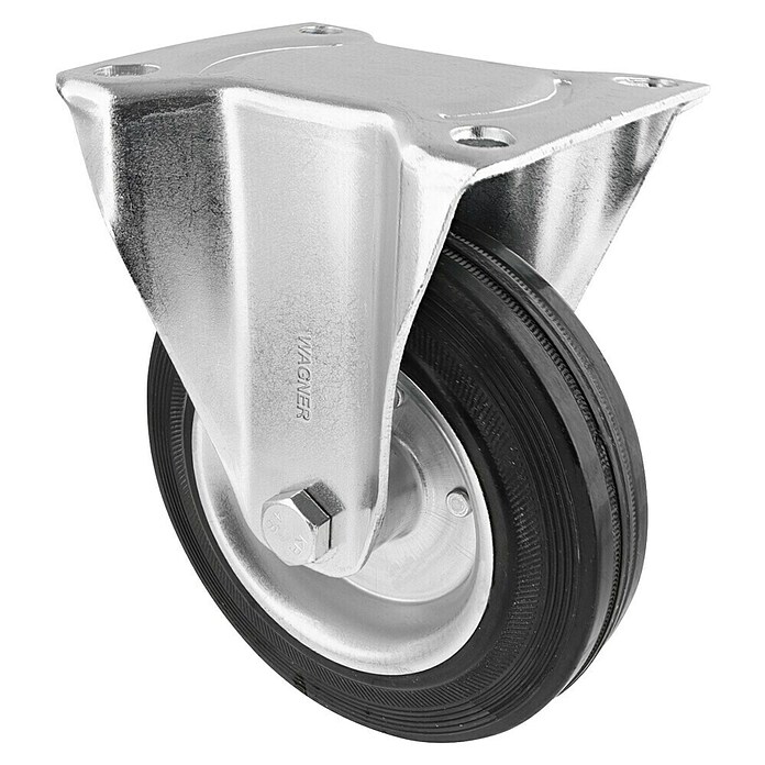Wagner System Transportgeräte-Bockrolle (Traglast: 100 kg, Rollenlager, Durchmesser Rolle: 125 mm, Vollgummi) | BAUHAUS
