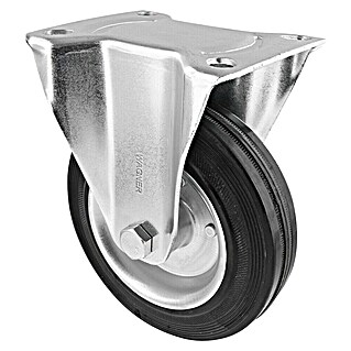 Wagner System Transportgeräte-Bockrolle (Traglast: 100 kg, Rollenlager, Durchmesser Rolle: 125 mm, Vollgummi)