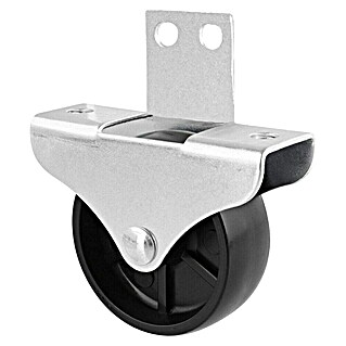 Wagner System Möbel-Lenkrolle Bettkastenrolle (Durchmesser Rollen: 30 mm, Traglast: 45 kg, Gleitlager)