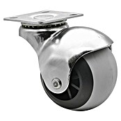 Wagner System Möbel-Lenkrolle für Bettkästen-,Schubladen (Traglast: 50 kg, Gleitlager, Mit Platte, Farbe Rad: Grau, Durchmesser Rolle: 48 mm) | BAUHAUS