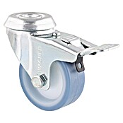 Wagner System Apparate-Lenkrolle Ultrasoft ECO (Traglast: 50 kg, Gleitlager, Mit Rückenloch und Feststeller, Durchmesser Rolle: 50 mm) | BAUHAUS