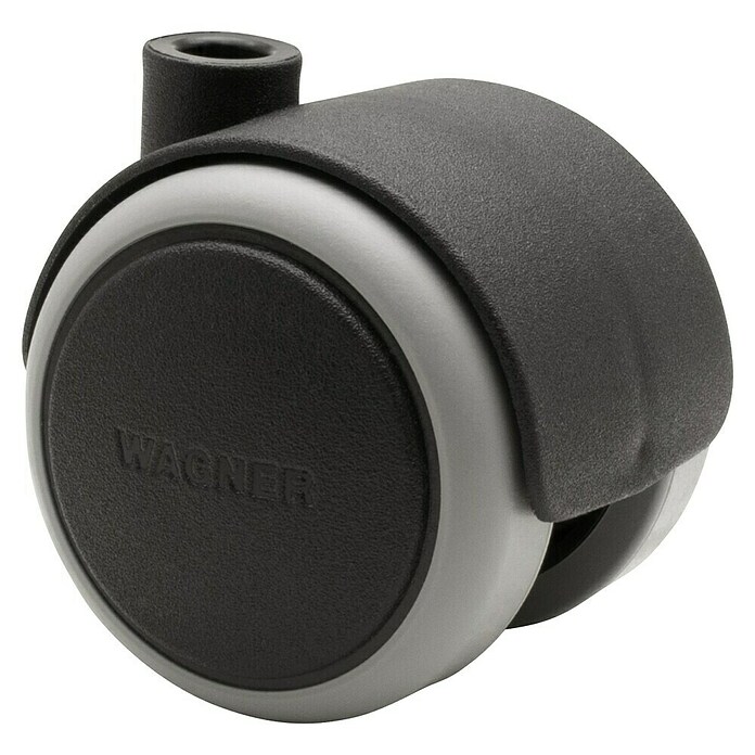 Wagner System Doppelrolle Doppelrolle (Traglast: 50 kg, Mit Rückenloch, Farbe Rad: Grau, Durchmesser Rolle: 50 mm, Weiche Lauffläche) | BAUHAUS